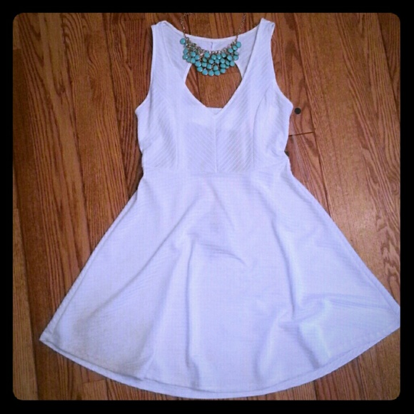 White Skater Dress - Picture 1 of 3